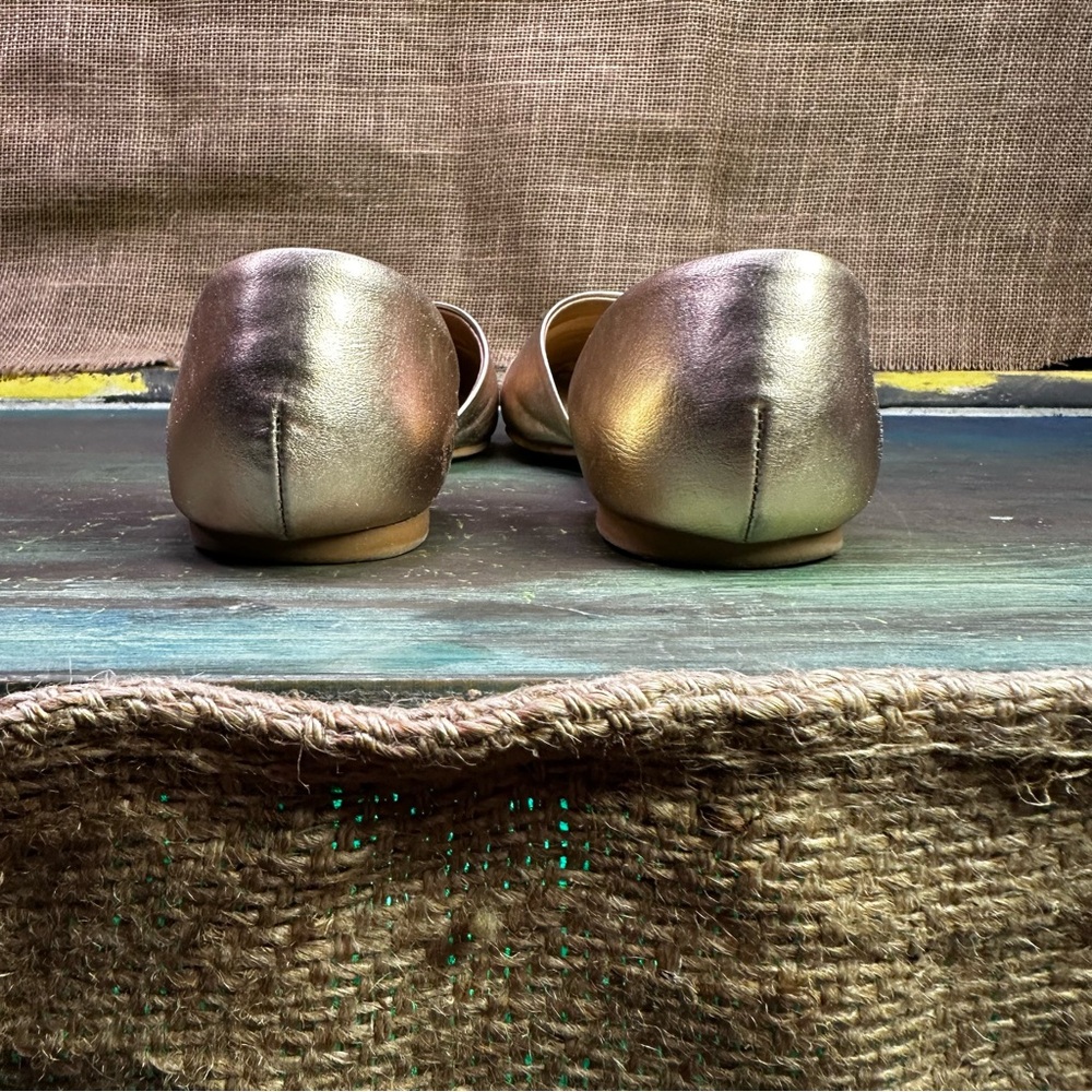 Chinese Laundry‎  rose  gold pointed toe slip on ballet flats shoes size 9 - Picture 4 of 10